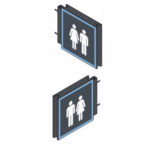 SEÑAL SANITARIO HOMBRE-MUJER DOBLE FAZ